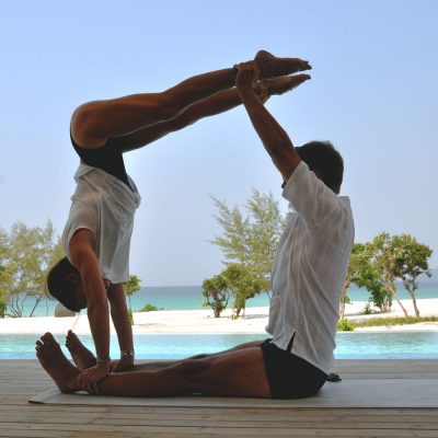 Jedi box Partner yoga, jedi box exercise